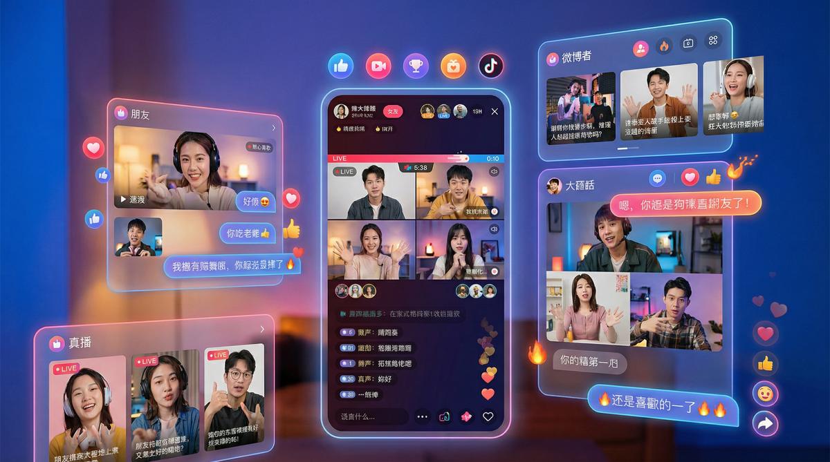 抖音风社区互动视频